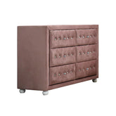 Reggie Pink Fabric Dresser Model 30825 By ACME Furniture